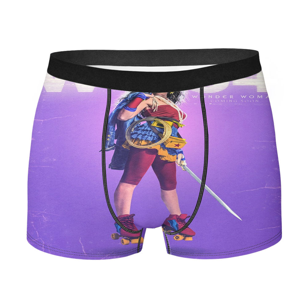 Wonder Woman 1984 Armadura Dorada Comic Men'S Boxer Briefs
