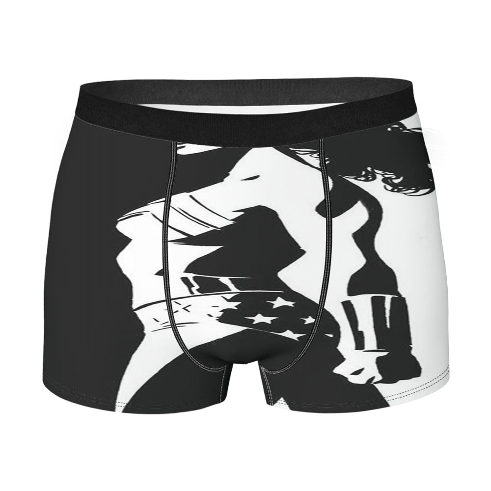 Wonder Woman Blue-Pow Men'S Boxer Briefs