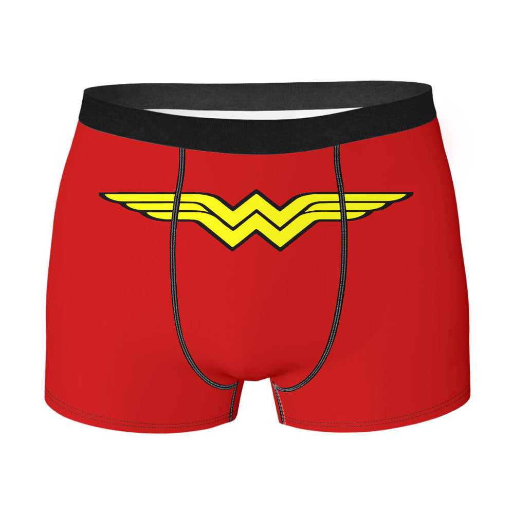 Wonder Woman Metal Logo Men'S Boxer Briefs