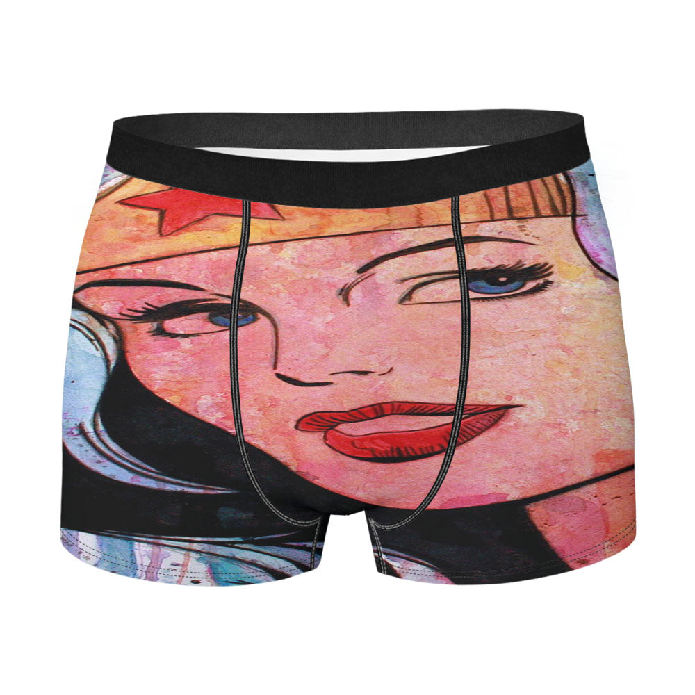 Wonder Woman White Men'S Boxer Briefs